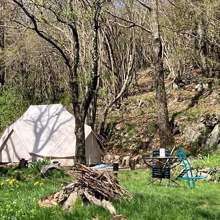 Grande Tente Tipi En Pleine Foret Burzet Exterior photo